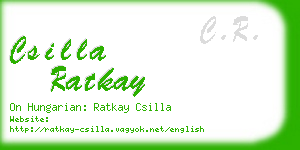 csilla ratkay business card